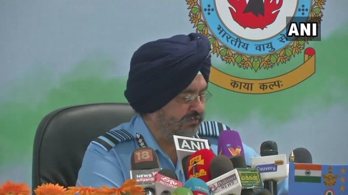Air force chief speaks on air strike in Balakot