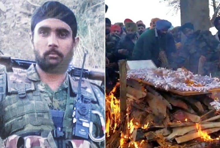 Indian Army Lance Naik Kuldeep Singh Funeral, Who Lost Life in Avalanche in Kargil
