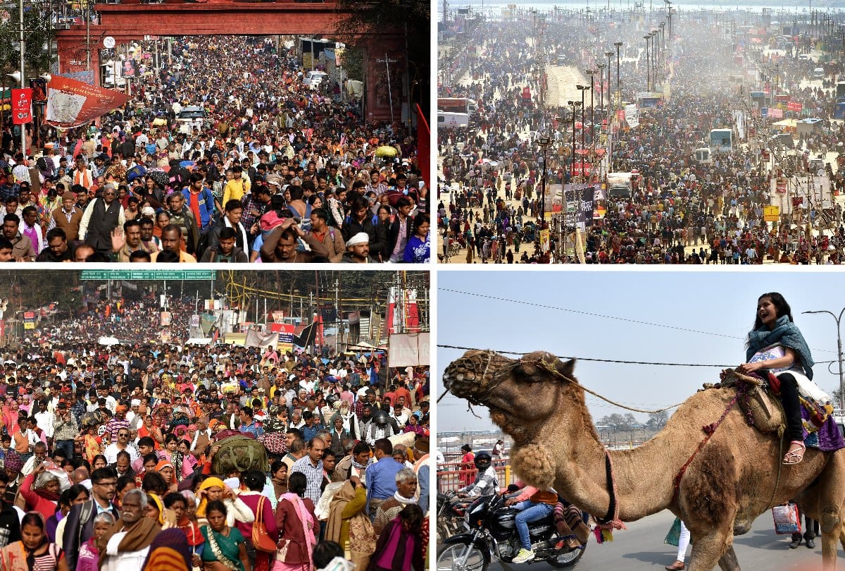 Kumbh 2019: Huge devotees crowd on the last snan parv in kumbh mela