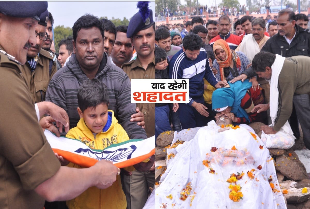 kupwara encounter martyr vinod kumar wife kisses his forehead son salutes say jai hind with mother