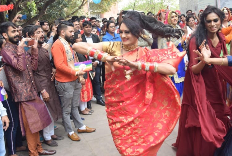 Pride Walk for Transgenders in Punjab University Chandigarh till Sector 17 Plaza