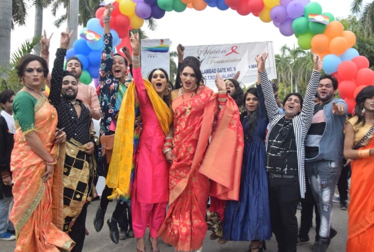 Pride Walk for Transgenders in Punjab University Chandigarh till Sector 17 Plaza