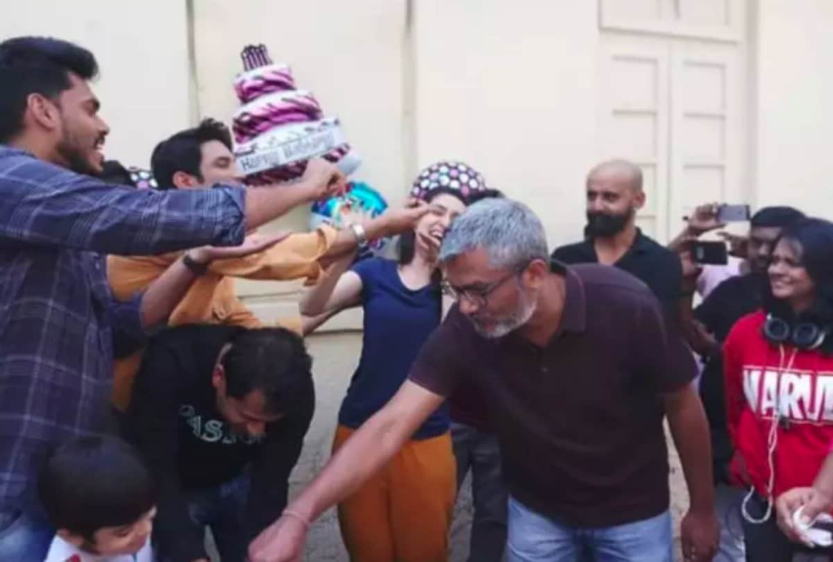 Sushant Singh Rajput celebrate Shraddha Kapoor 32nd birthday on the set of Chhichhore