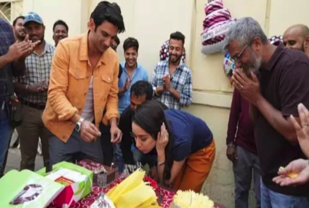 Sushant Singh Rajput celebrate Shraddha Kapoor 32nd birthday on the set of Chhichhore