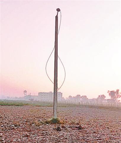1,260 meters of wire stolen power tariff of 30 villages