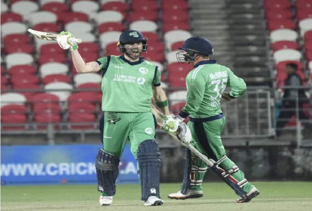IRE vs AFG Andrew Balbirnie take hattrick in Third ODI at dehradun
