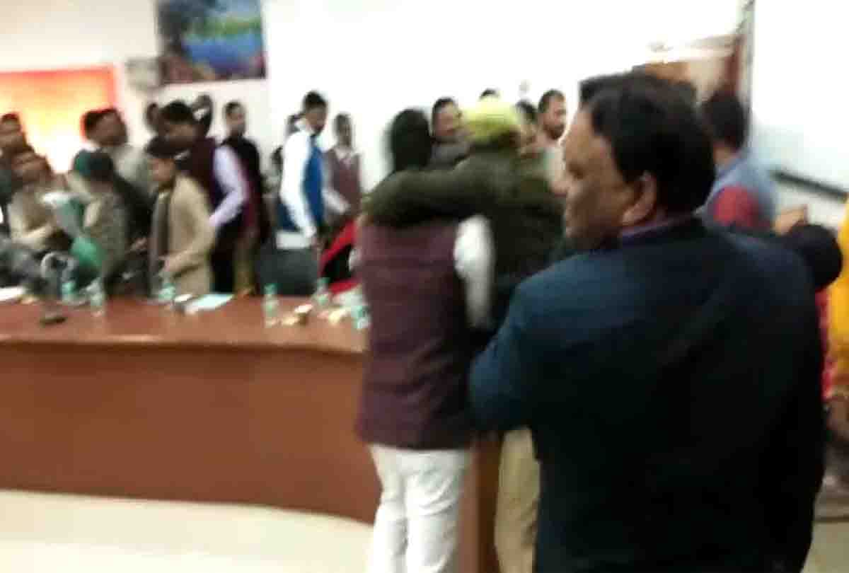 MLA's supporters beat up the District Development Officer