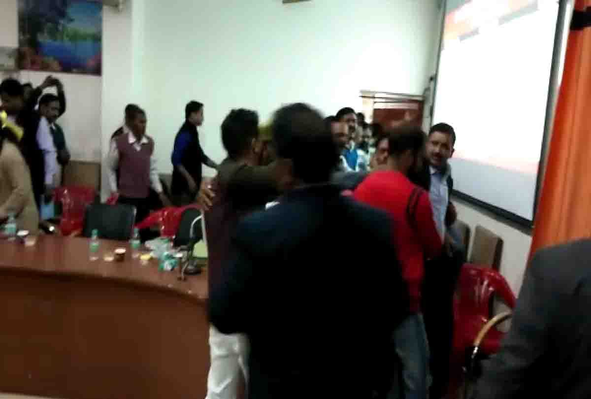 MLA's supporters beat up the District Development Officer