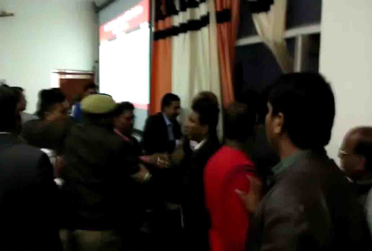 MLA's supporters beat up the District Development Officer