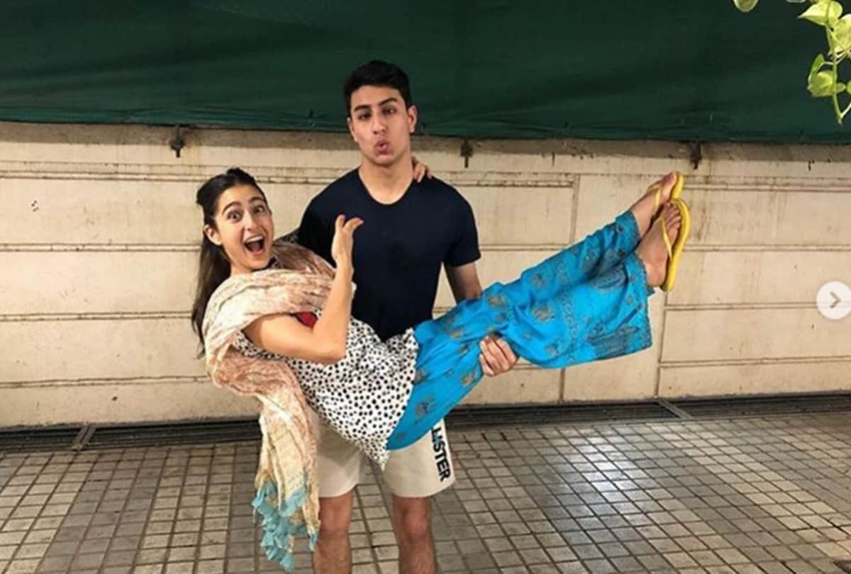 Sara ali khan birthday wishes to brother ibrahim ali khan