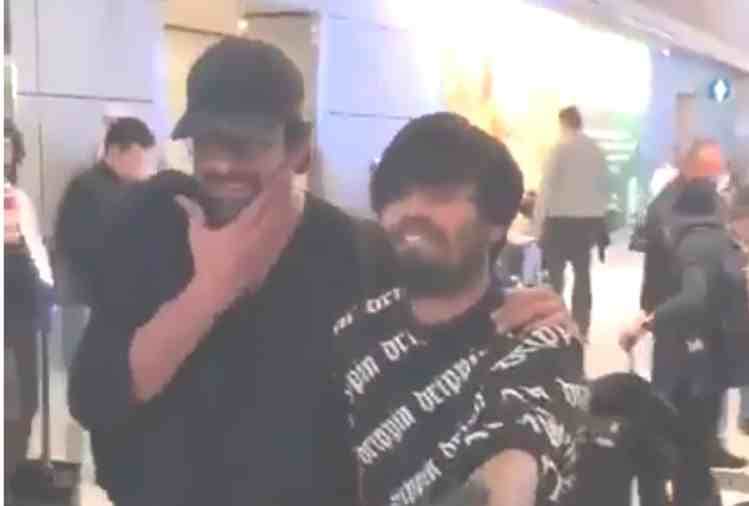 baahubali fame prabhas expression after a crazy fan softly slaps him video viral