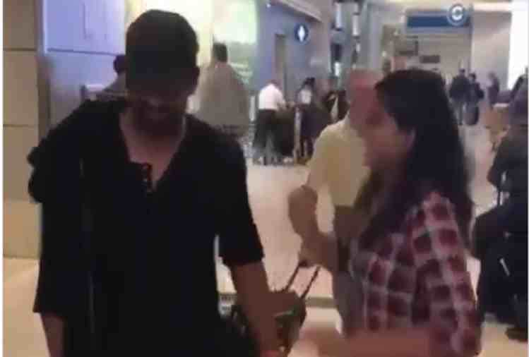 baahubali fame prabhas expression after a crazy fan softly slaps him video viral