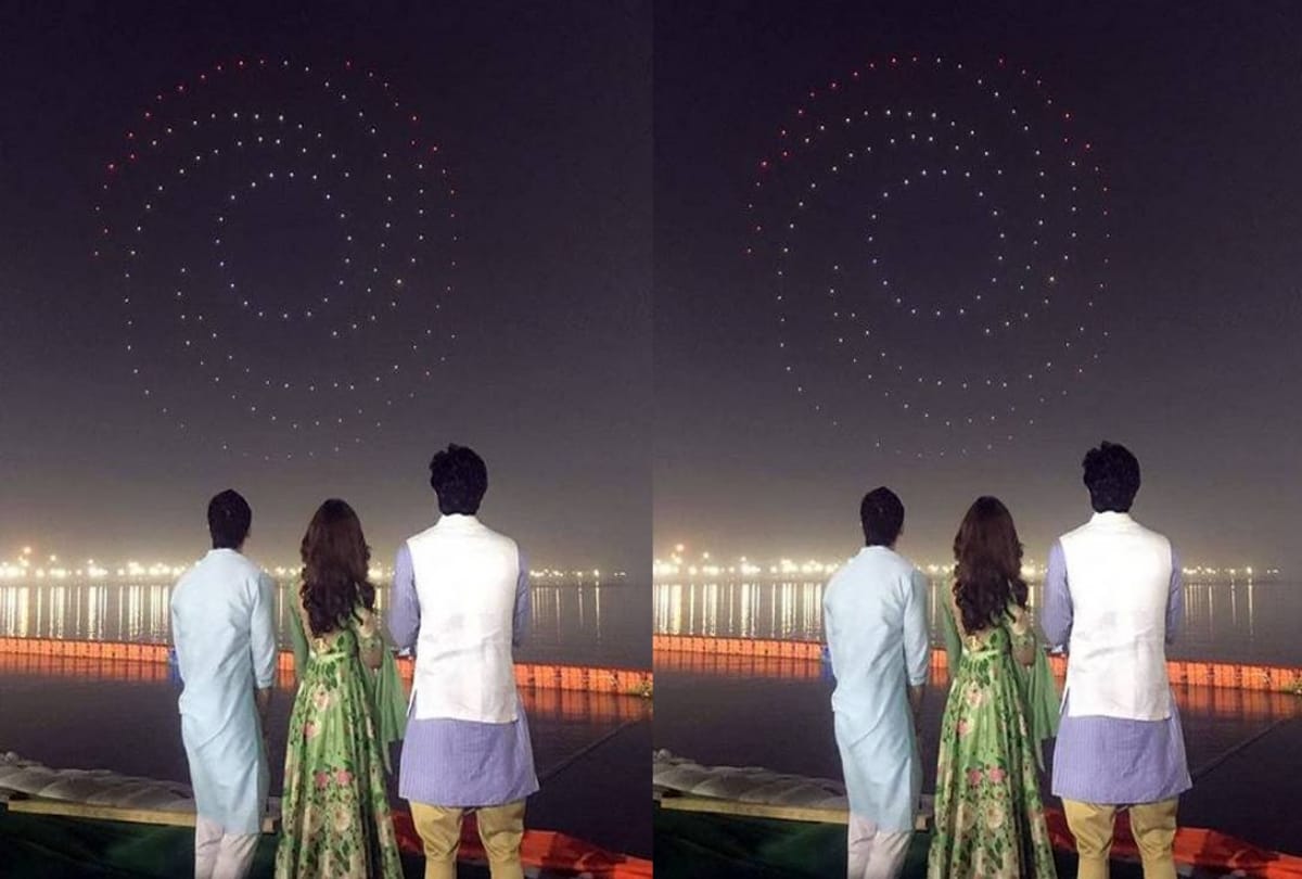 Alia Bhatt glowed in green salwar suit Ranbir Kapoor looked dapper in blue kurta