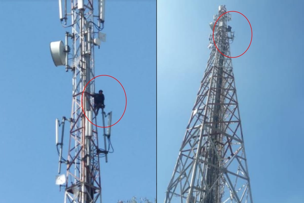 man climbed on mobile tower in Saharanpur to suicide