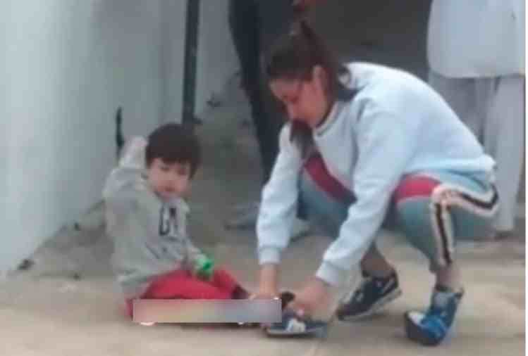 taimur ali khan enjoyed in his village with mummy kareena kapoor and papa saif