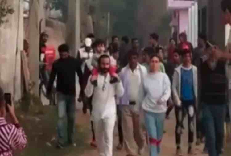 taimur ali khan enjoyed in his village with mummy kareena kapoor and papa saif