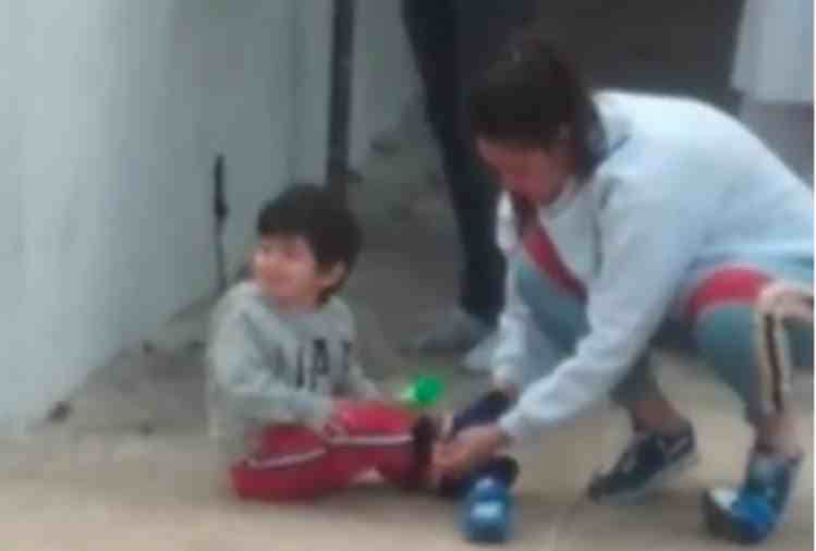 taimur ali khan enjoyed in his village with mummy kareena kapoor and papa saif