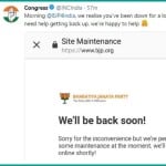 BJP website hacked