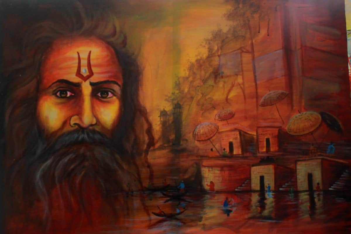 kanohar lal college Meerut girls students shows the color of kumbh by paintings
