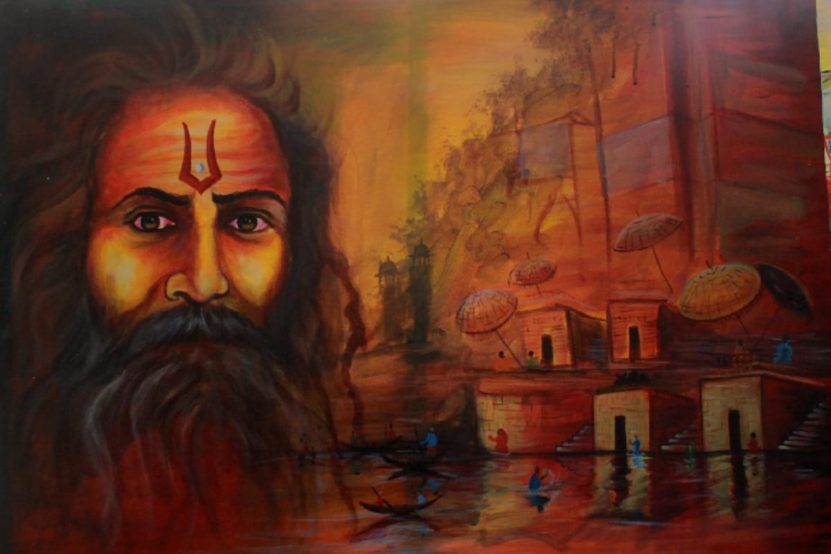 kanohar lal college Meerut girls students shows the color of kumbh by paintings