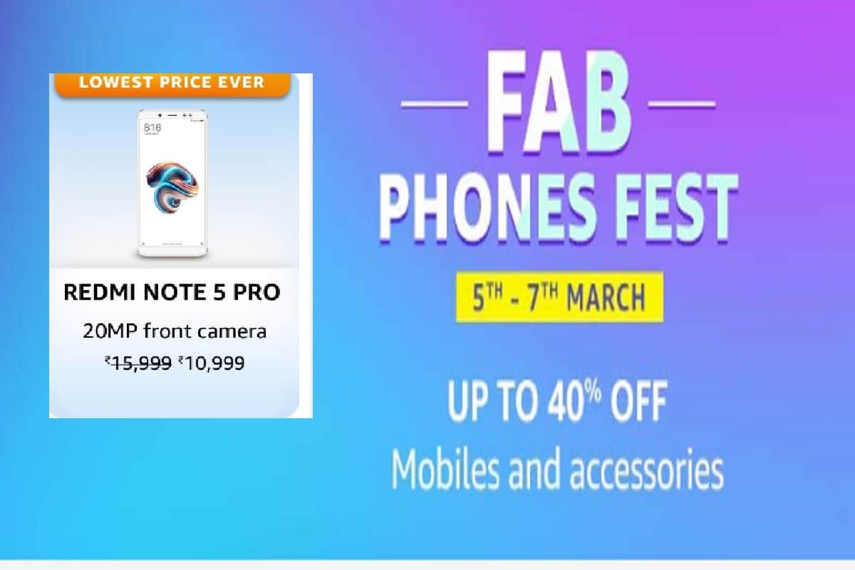 Amazon Fab Phone Fest Sale: Buy Mi A2, Redmi Y2, Realme U1 with Offers and Discounts