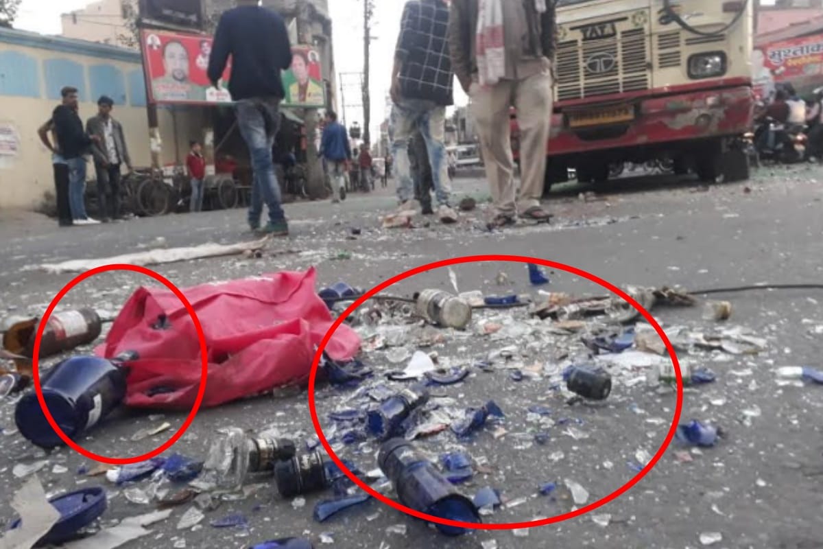 Meerut Bawal, Stressful situation after fire at religious place, police force deployed