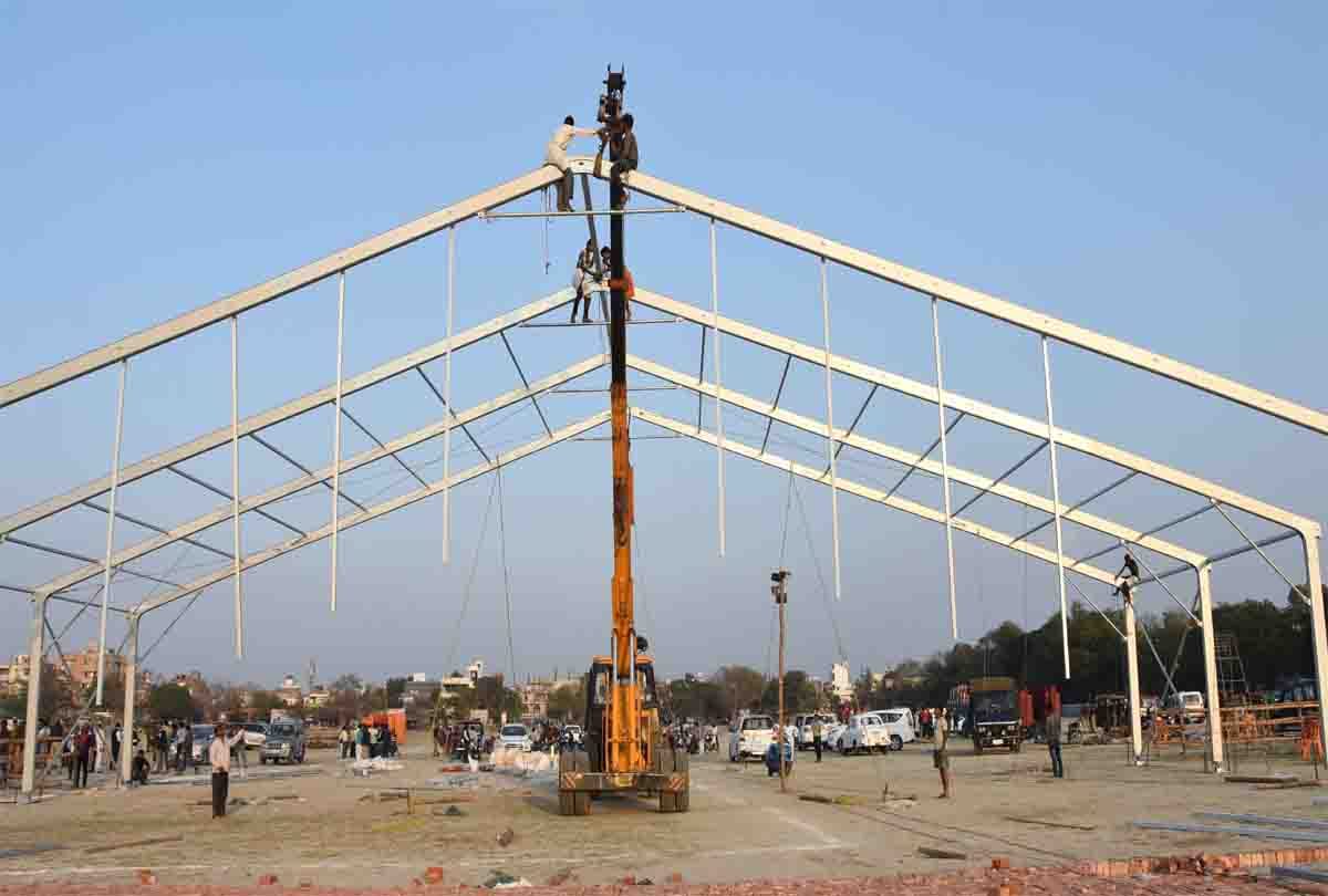 pm modi rally Preparation in kanpur