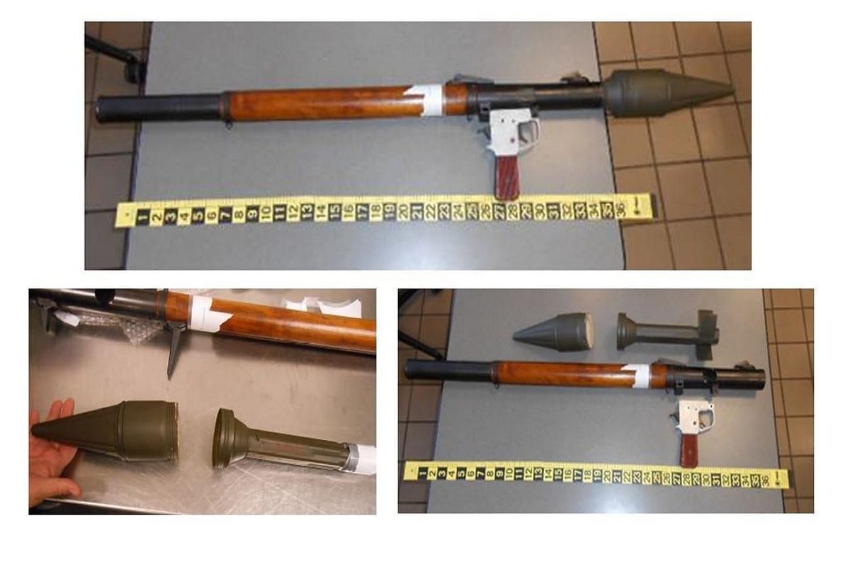 TSA stops man traveling with 'military rocket grenade launcher' weapons in bag