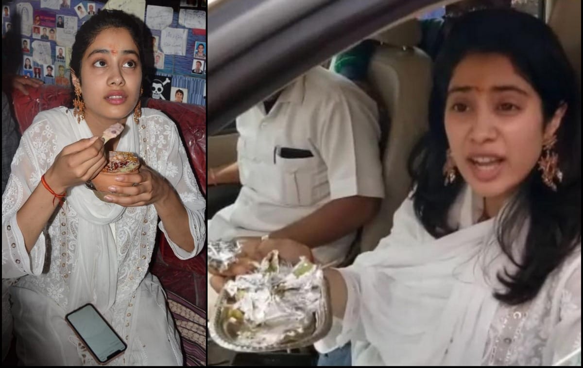 Janhvi kapoor celebrated her birthday in varanasi