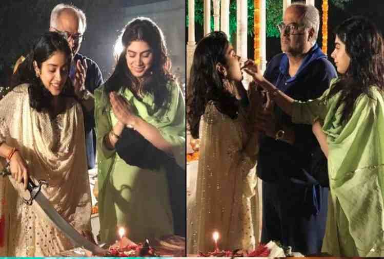janhvi kapoor celebrate her birthday with boney kapoor and khushi kapoor