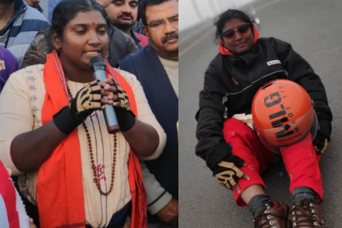 Rajlakshmi Manda reachs Meerut from Chennai for promotion of Narendra Modi by all india Bullet relly