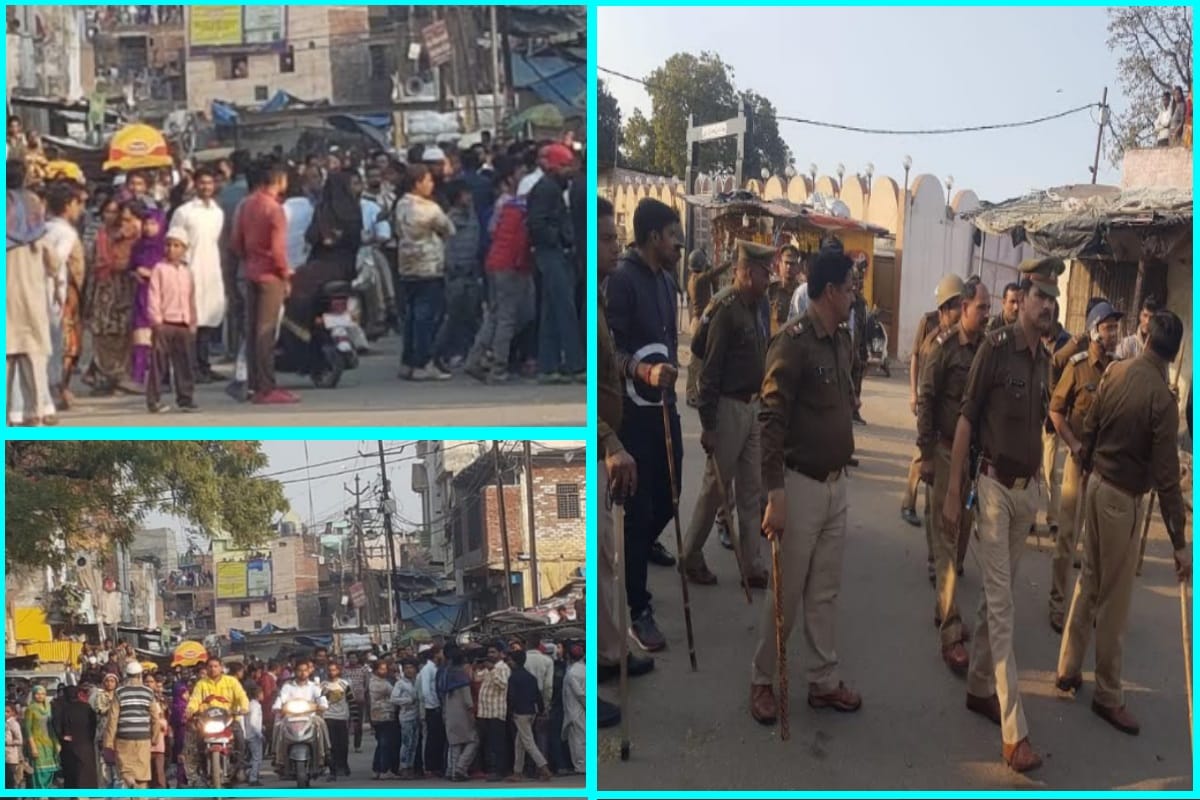 Conflicts in the bhusa mandi to remove encroachment, and Beating of Meerut police