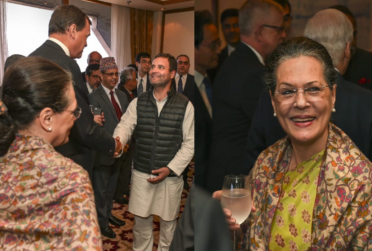 Rahul Sonia Gandhi greets Ambassadors High Commissioners of G-20  neighboring countries in Delhi