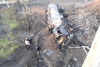 two people burnt alive after fire broke out in oil tanker in nalagarh himachal