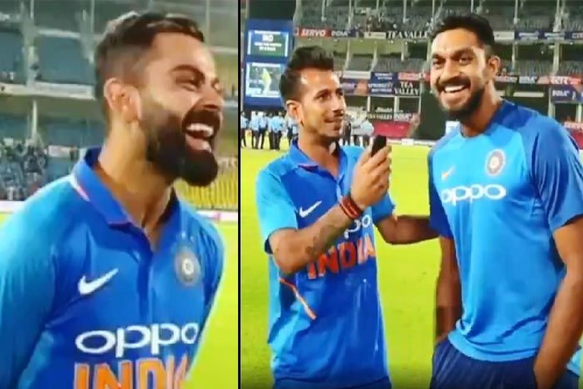 virat kohli and vijay shankar talks with yuzvendra on chahal tv