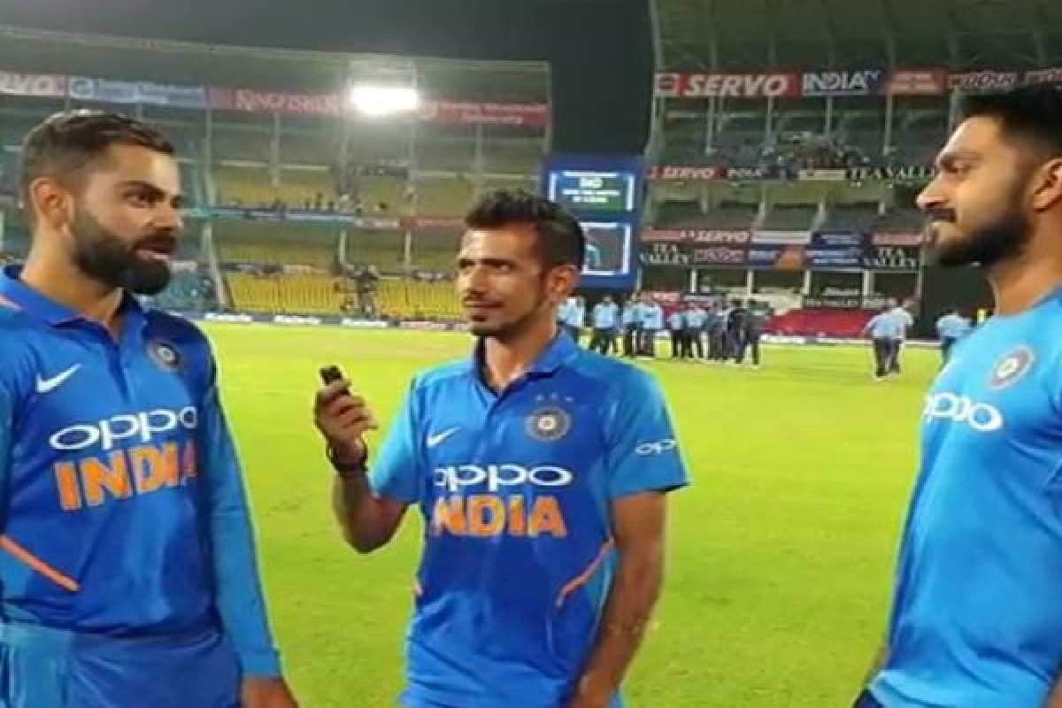virat kohli and vijay shankar talks with yuzvendra on chahal tv