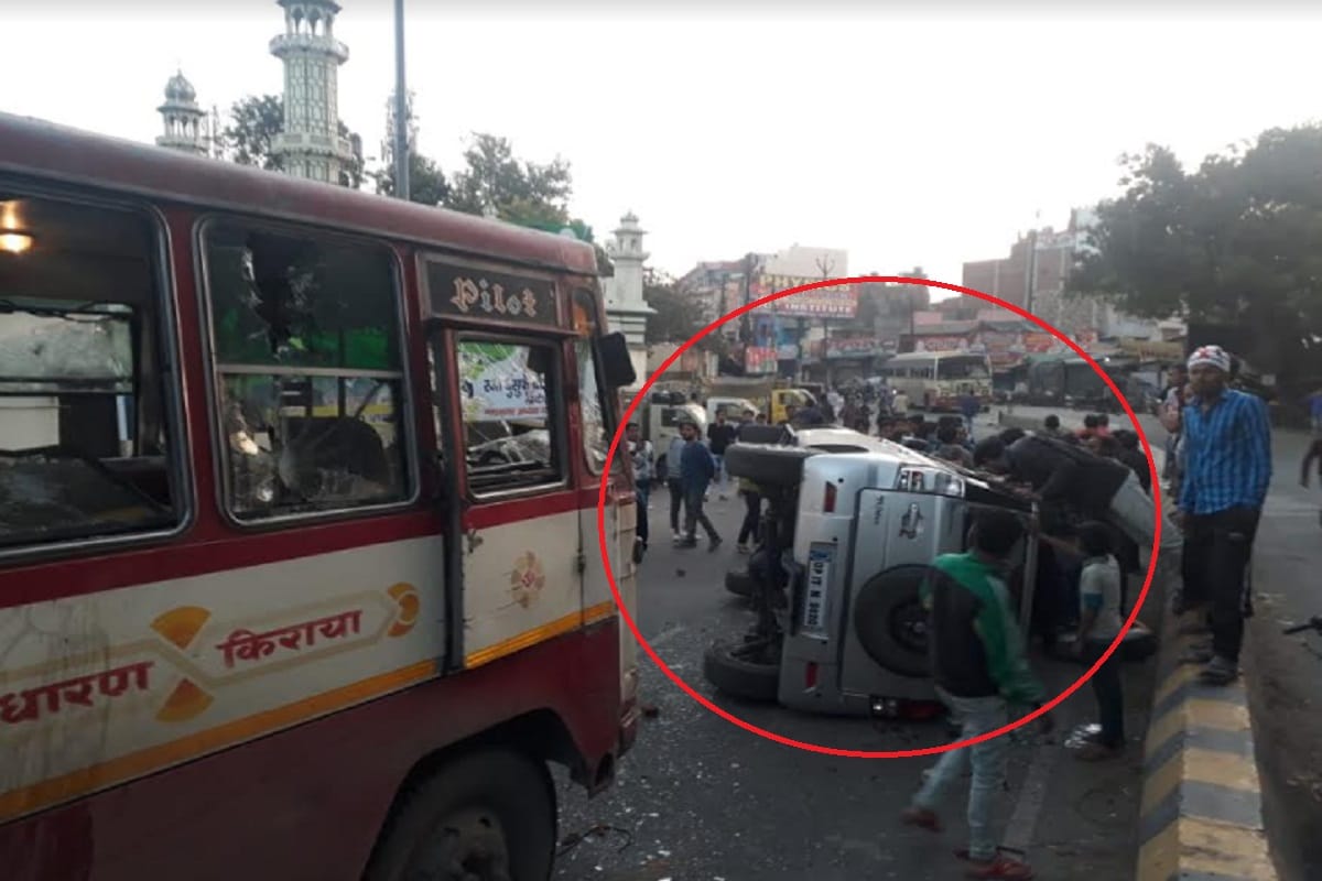 Bawal in Meerut after set fire to religion site and, Police force posted in the city
