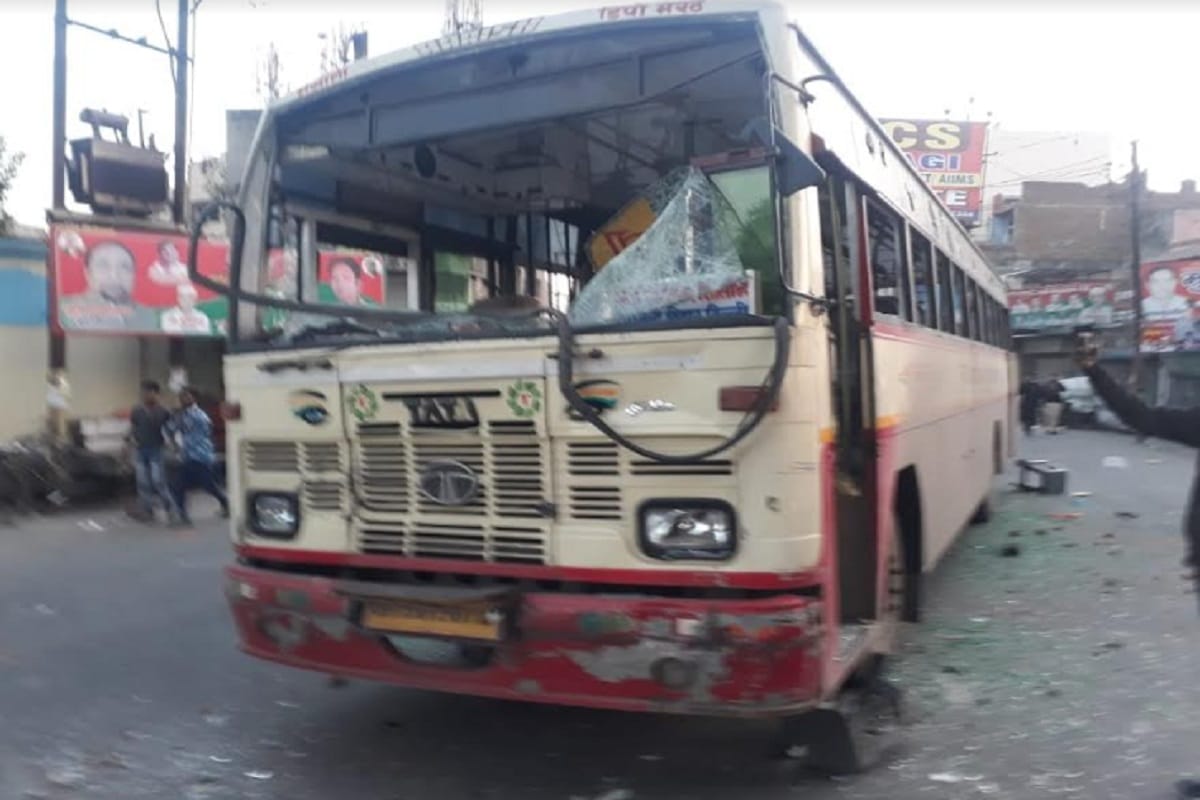 Bawal in Meerut after set fire to religion site and, Police force posted in the city