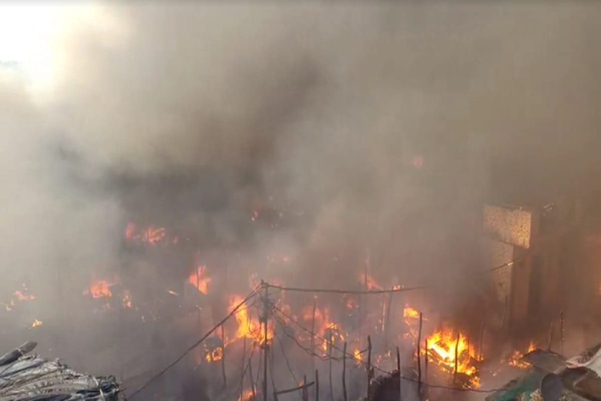 Meerut Bawal, these two place was under the fire for several hours,police force deployed