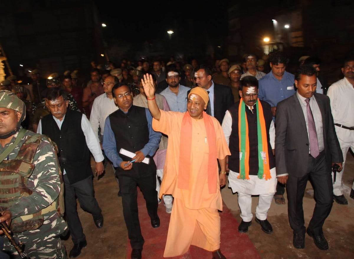 Yogi adityanath come before Narendra modi in varanasi