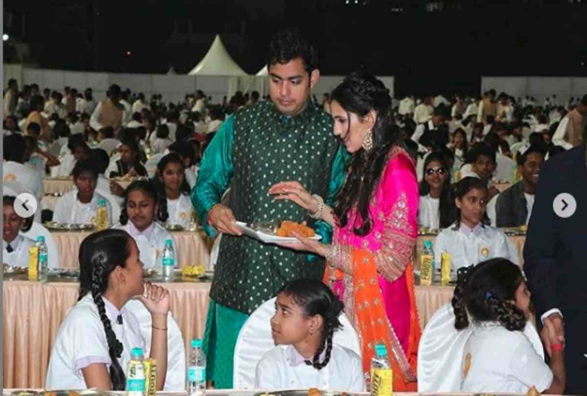 akash ambani and shloka mehta mehdi ceremony pics and video viral