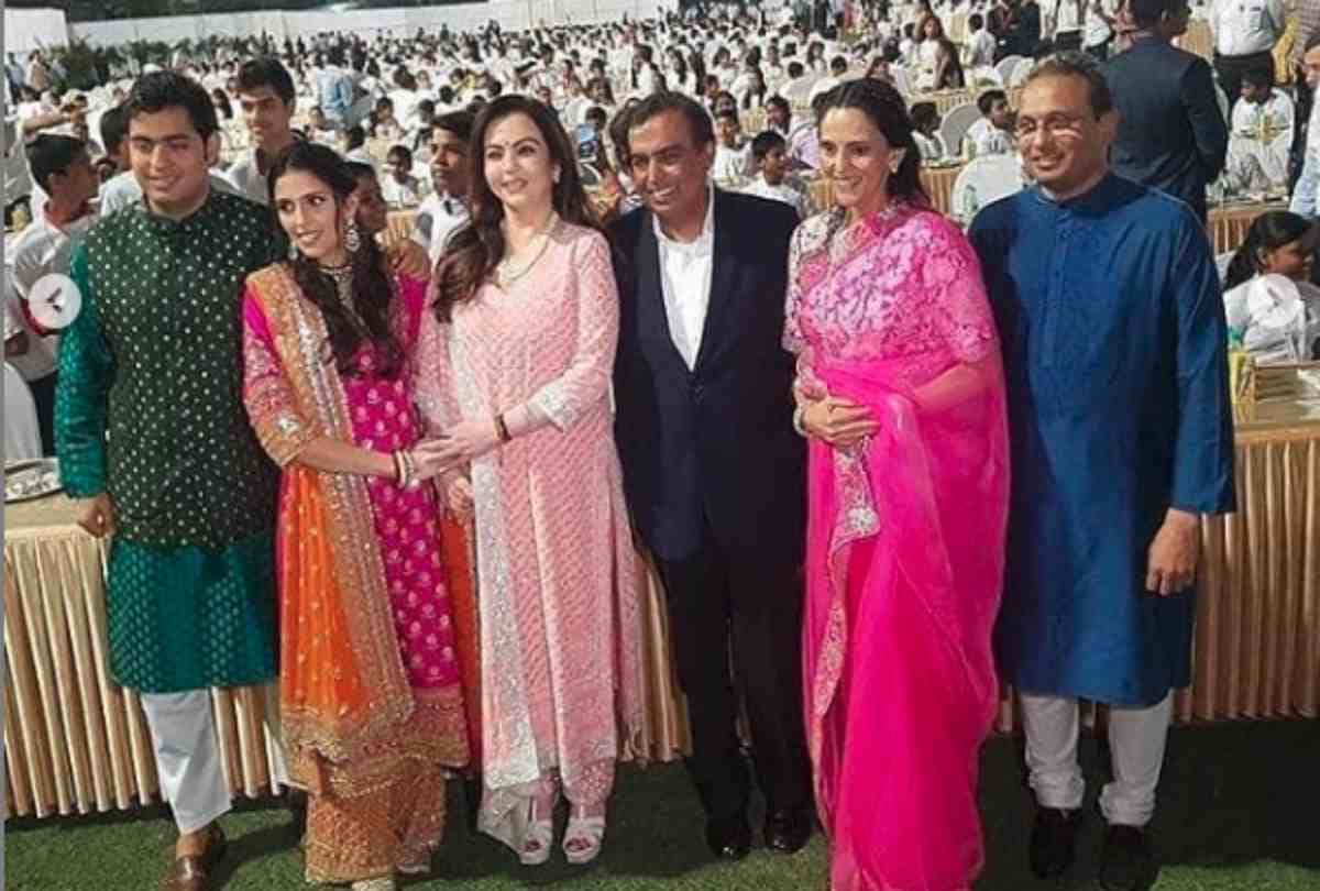 Nita Ambani Inaugurates Dhirubhai Ambani Square Akash Ambani and Shloka Mehta begin wedding