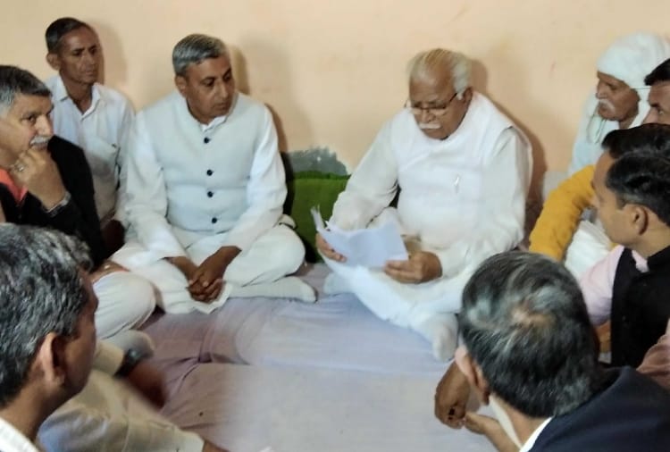 CM Manohar Lal reached the village of Shaheed Sombeer in Siwani Mandi