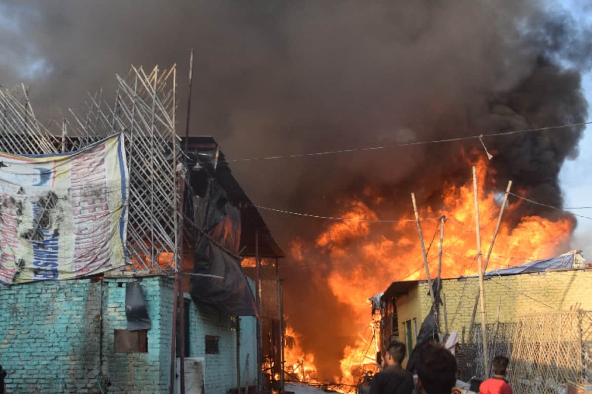 Meerut Tense after mob vandalises fire at religious place during anti encroachment, force deployed