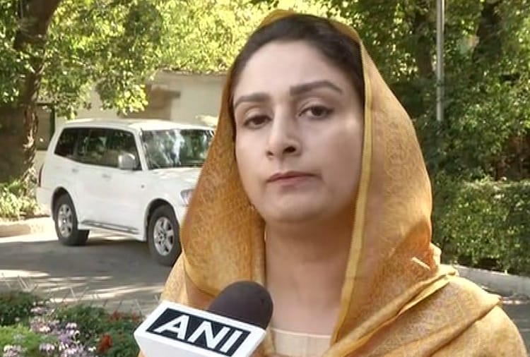 Union Minister Harsimrat Kaur Badal Give statement on Kartarpur corridor