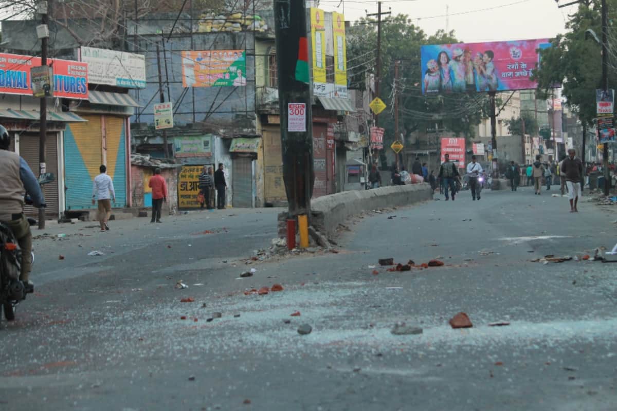 Meerut Tense after mob vandalises fire at religious place during anti encroachment, force deployed