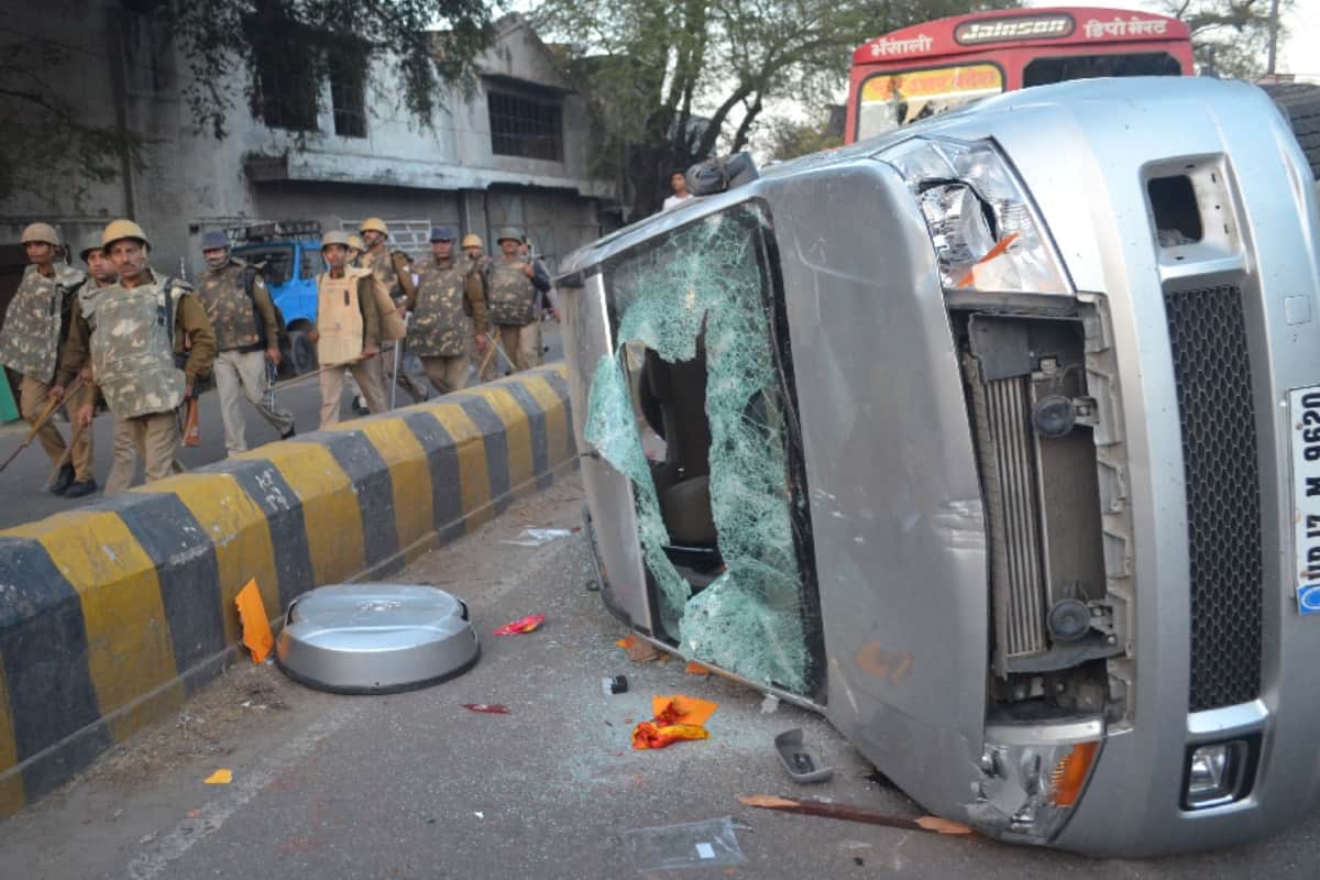 Meerut bawal pictures and, Police Force deployed in the city