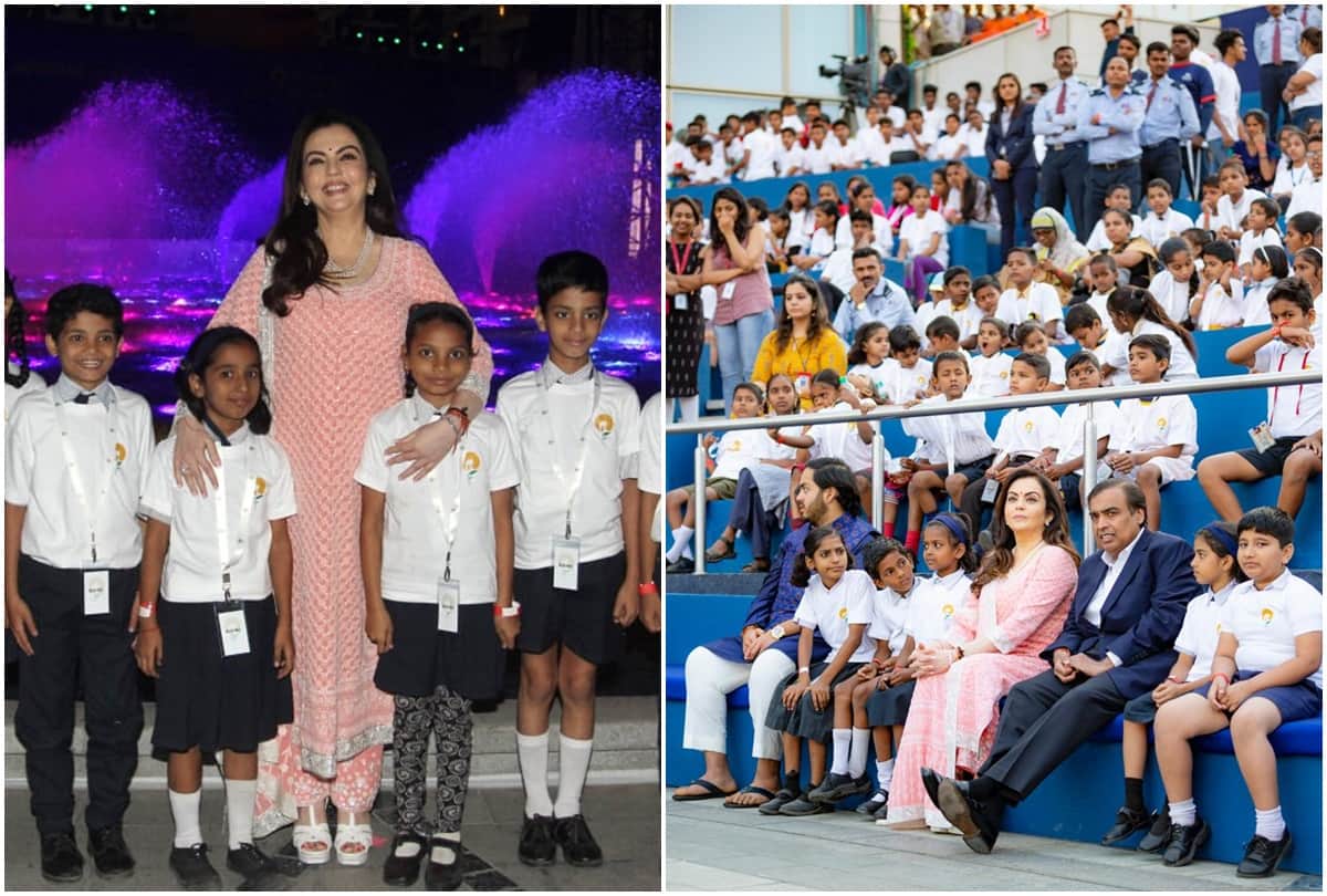 Nita Ambani Inaugurates Dhirubhai Ambani Square Akash Ambani and Shloka Mehta begin wedding