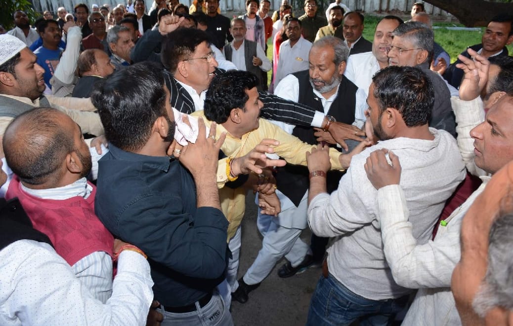 Congress workers fight during lok sabha elections 2019 Candidate selection in roorkee