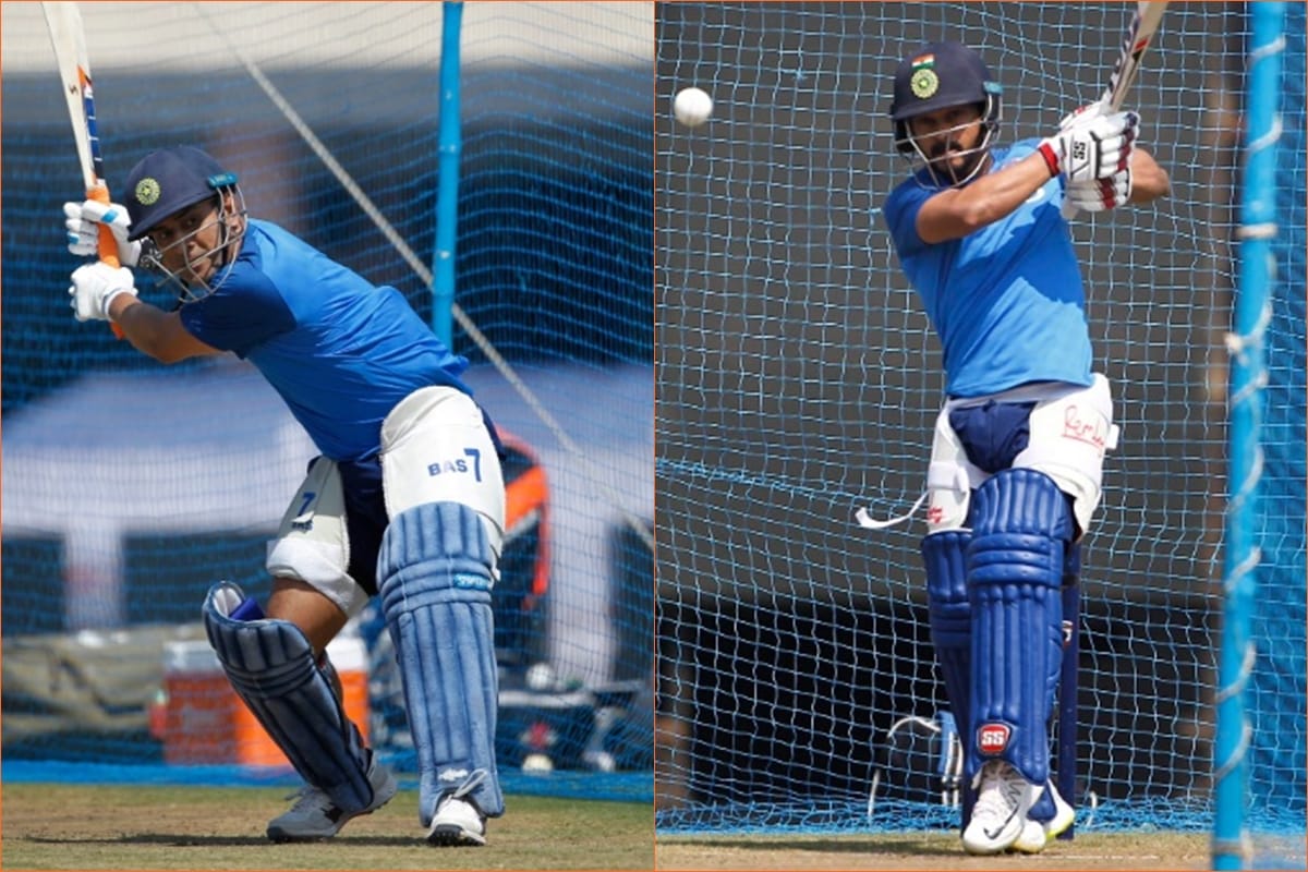 bcci share team india practice photos before 3rd ODI against australia at ranchi